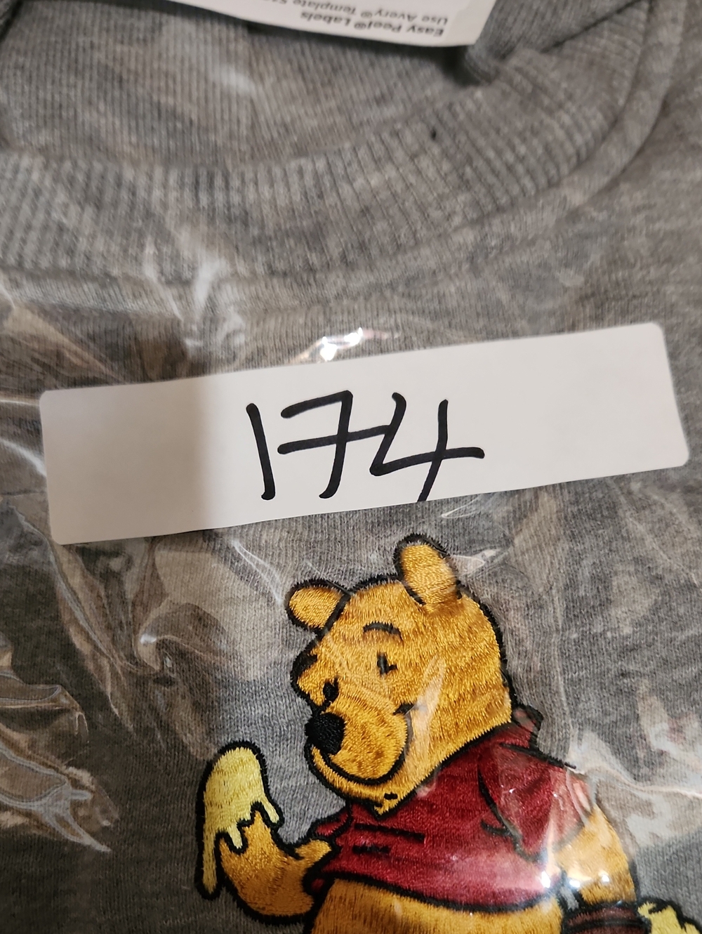 Vintage Mickey Inc Sweatshirt Mens XL Gray Winne The Pooh 90s 80s Y2K Disney - Picture 16 of 16